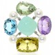 color stone brooch