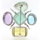 color stone brooch